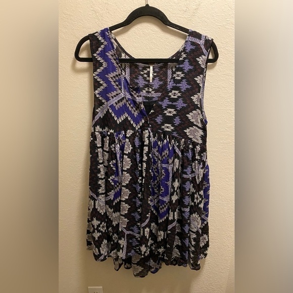 Free People Take Me To Thailand Aztec Print Dress Size XS New Without Tag Boho - Picture 5 of 14